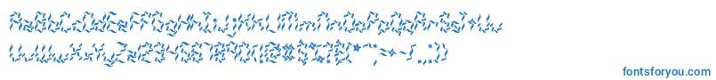 フォントWeaverBrk – 青いフォント