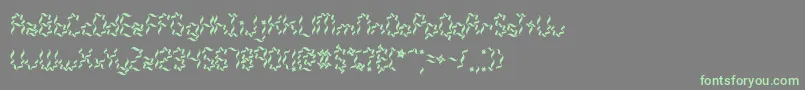 WeaverBrk-Schriftart – Grüne Schriften auf grauem Hintergrund