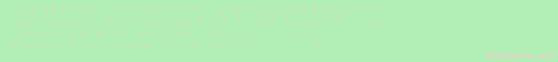 Suecoslocos-Schriftart – Rosa Schriften auf grünem Hintergrund