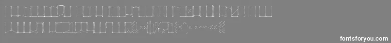 フォントSuecoslocos – 灰色の背景に白い文字