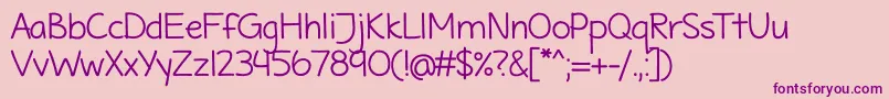 MaritimeTropicalNeue Font – Purple Fonts on Pink Background