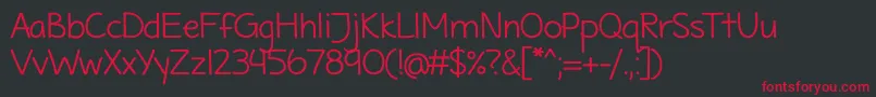 MaritimeTropicalNeue Font – Red Fonts on Black Background