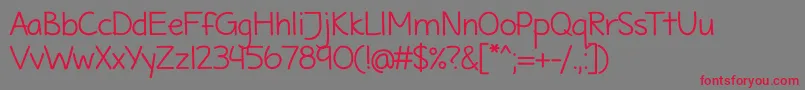 MaritimeTropicalNeue Font – Red Fonts on Gray Background