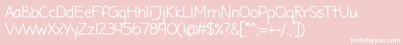 MaritimeTropicalNeue Font – White Fonts on Pink Background