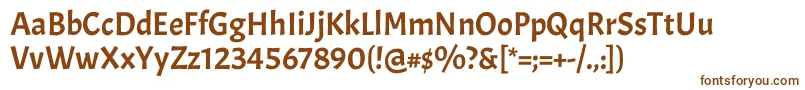 AcmeRegular Font – Brown Fonts on White Background
