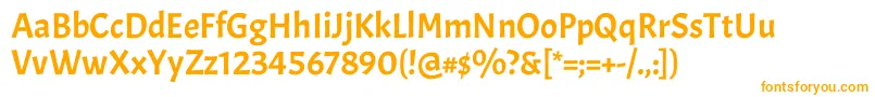 AcmeRegular Font – Orange Fonts on White Background