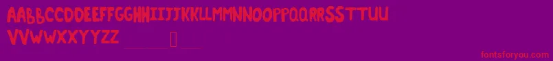 Шрифт Terminant – красные шрифты на фиолетовом фоне