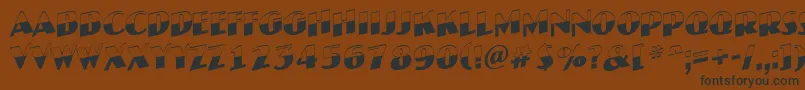 JaspertitulbwupRegular Font – Black Fonts on Brown Background