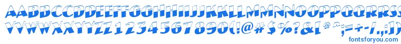 Шрифт JaspertitulbwupRegular – синие шрифты