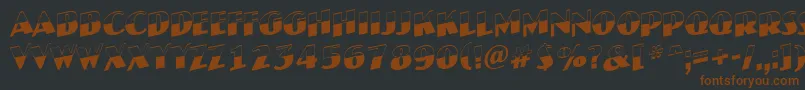 JaspertitulbwupRegular Font – Brown Fonts on Black Background