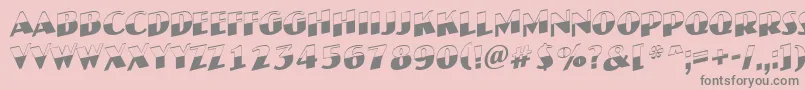 JaspertitulbwupRegular Font – Gray Fonts on Pink Background