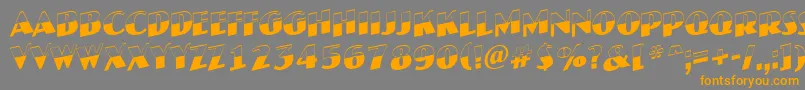 JaspertitulbwupRegular Font – Orange Fonts on Gray Background