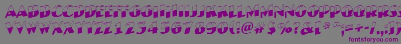 JaspertitulbwupRegular Font – Purple Fonts on Gray Background