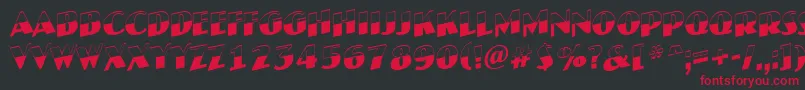 JaspertitulbwupRegular Font – Red Fonts on Black Background