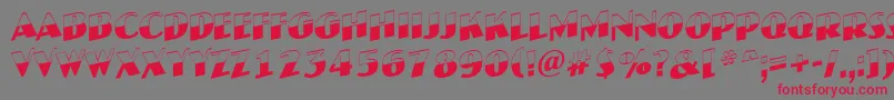 JaspertitulbwupRegular Font – Red Fonts on Gray Background