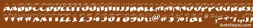 JaspertitulbwupRegular Font – White Fonts on Brown Background