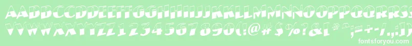 JaspertitulbwupRegular Font – White Fonts on Green Background