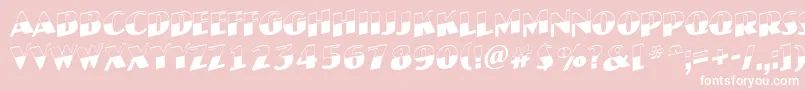 JaspertitulbwupRegular Font – White Fonts on Pink Background