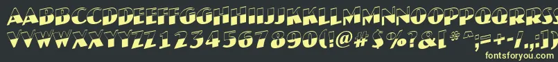 JaspertitulbwupRegular Font – Yellow Fonts on Black Background