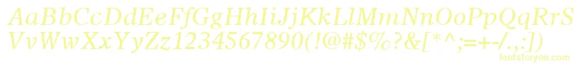 OlympianLtItalic Font – Yellow Fonts