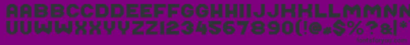 Шрифт Midroba – чёрные шрифты на фиолетовом фоне
