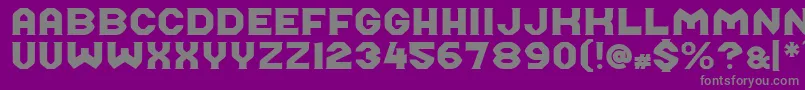 Midroba-Schriftart – Graue Schriften auf violettem Hintergrund