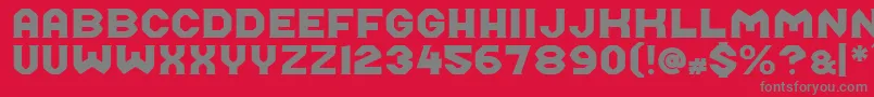 Midroba Font – Gray Fonts on Red Background