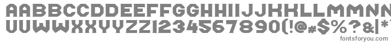 フォントMidroba – 白い背景に灰色の文字