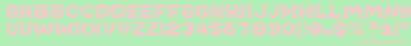 Midroba Font – Pink Fonts on Green Background