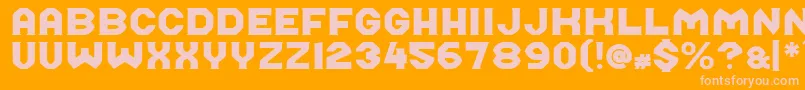 Шрифт Midroba – розовые шрифты на оранжевом фоне