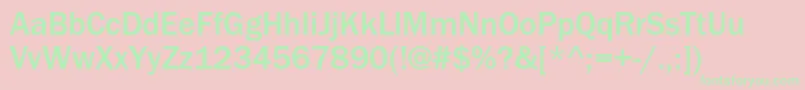 ItcfranklingothicstdMed Font – Green Fonts on Pink Background