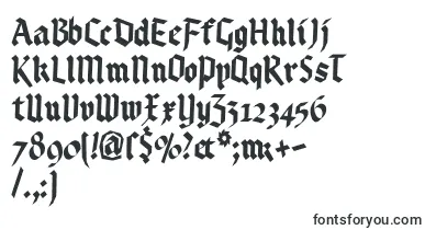 Kleinsbrokengotik font – oriental Fonts