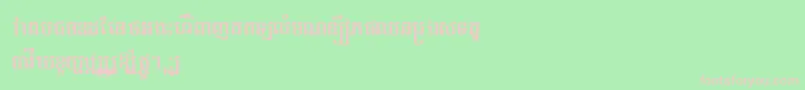 TlaprumRegular Font – Pink Fonts on Green Background