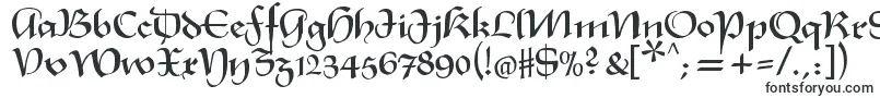 Шрифт Xmasterpiece – средневековые шрифты