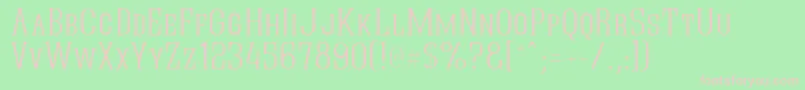 QuasticKapsThin Font – Pink Fonts on Green Background