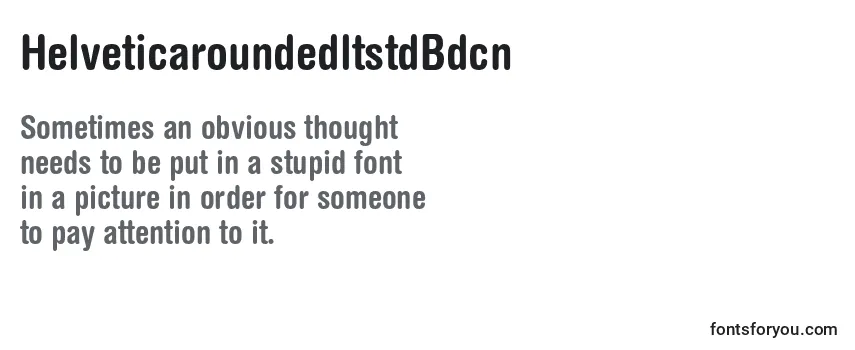 HelveticaroundedltstdBdcn Font