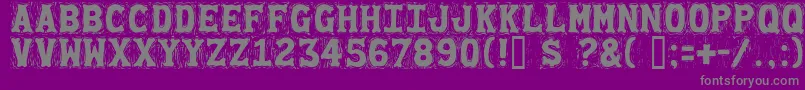 Gommogra Font – Gray Fonts on Purple Background