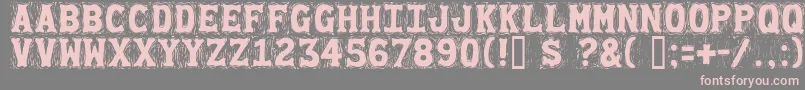 fuente Gommogra – Fuentes Rosadas Sobre Fondo Gris