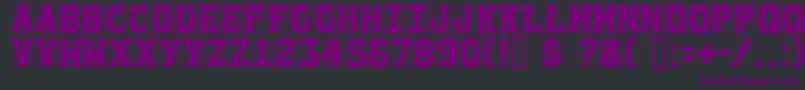 Gommogra Font – Purple Fonts on Black Background