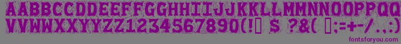 Gommogra Font – Purple Fonts on Gray Background