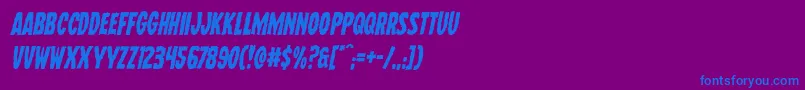 Wolfbrothersital-fontti – siniset fontit violetilla taustalla
