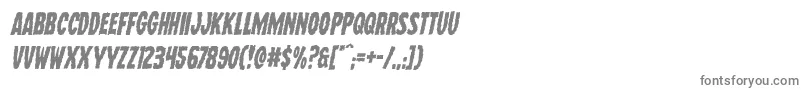 Wolfbrothersital-Schriftart – Graue Schriften auf weißem Hintergrund