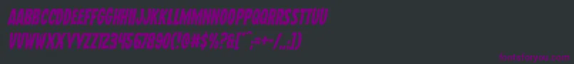 Wolfbrothersital Font – Purple Fonts on Black Background