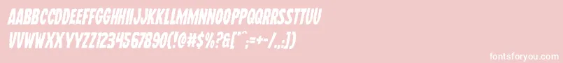 Wolfbrothersital-fontti – valkoiset fontit vaaleanpunaisella taustalla