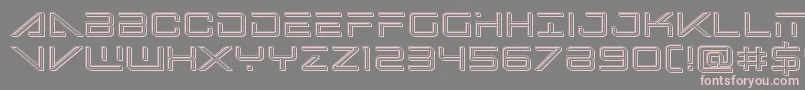 Bansheepilotengrave Font – Pink Fonts on Gray Background