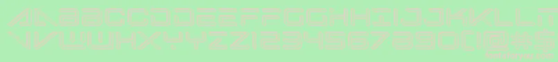 Bansheepilotengrave-Schriftart – Rosa Schriften auf grünem Hintergrund