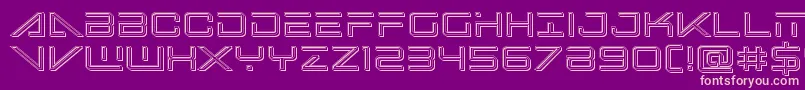 Bansheepilotengrave Font – Pink Fonts on Purple Background