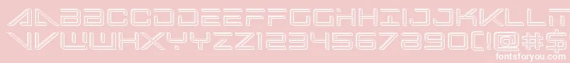 Bansheepilotengrave Font – White Fonts on Pink Background