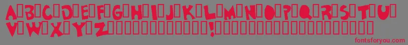 Airwalker Font – Red Fonts on Gray Background