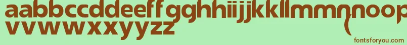 ReasonsystemRegular Font – Brown Fonts on Green Background